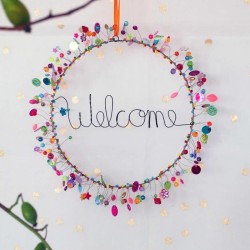 Décoration FUNKEL Welcome Couronne