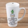 Mug Latte Live a pineapple life