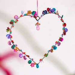 Decoration FUNKEL Heart Sequins