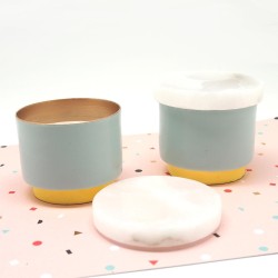 Bougie décorative de table-Slow, Marmor