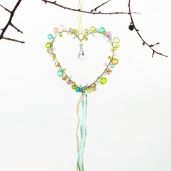 Dekoration Funkel Heart 10 pastel