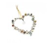 Décoration Funkel Heart 10 silver