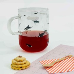 Mug en verre Pinguin