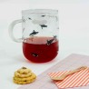 Mug en verre Pinguin