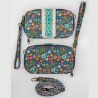 Portemonnaie Wristlet, Charcoal, multi floral
