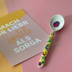Small spoon melamin FL Yellow