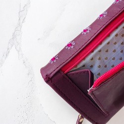 Porte-monnaie en cuir Buffalo Leena altrosa