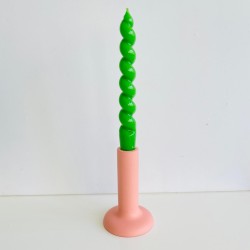 Bougeoir béton tube apricot