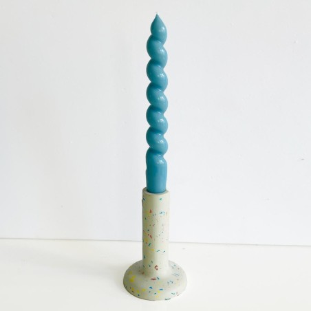 Bougeoir béton tube speckle