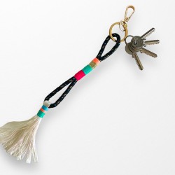 Keychain Multi wrap tassel