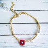 Bracelet Goldbead Fancy flower mix