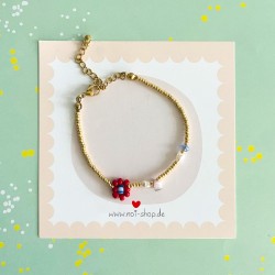 Bracelet Perles Dorées Fancy flower mix