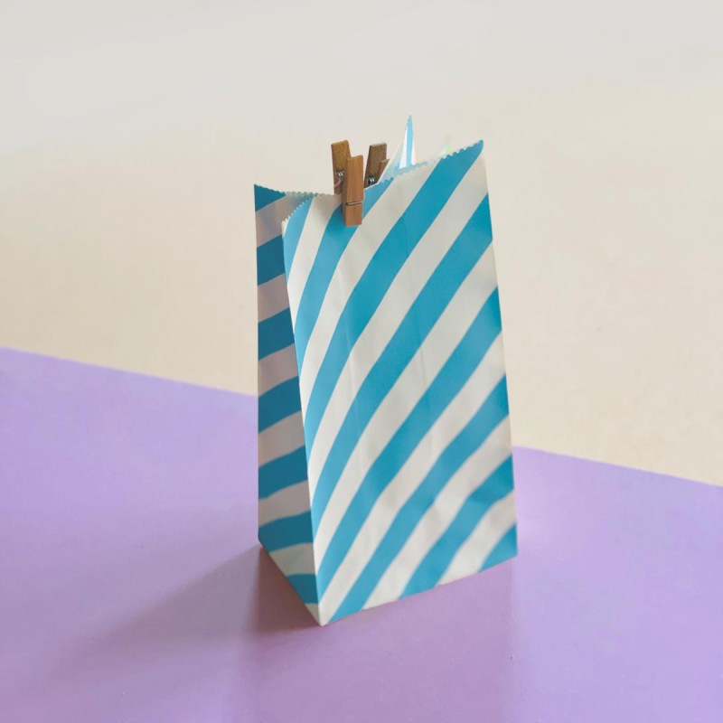 Sac en papier sm Single blau 50 Stck