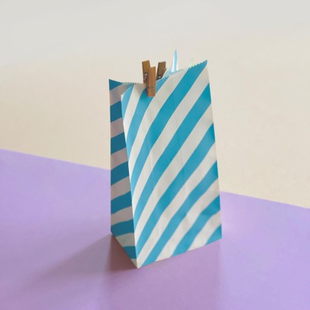 Sac en papier sm Single blau 50 Stck