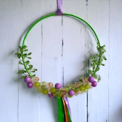Dekoration FUNKEL viola-green