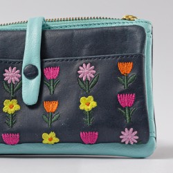 Wallet Leather Patchouli HK dkblue