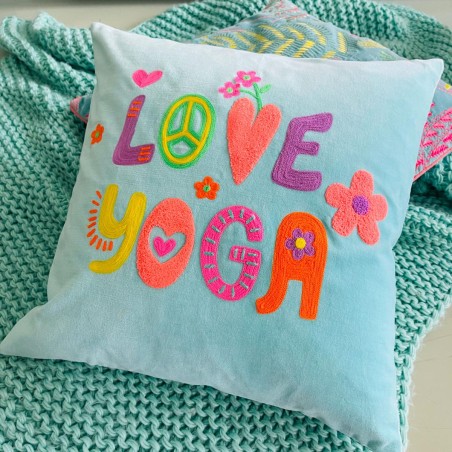 Housse de Coussin Samt Love Yoga 5050