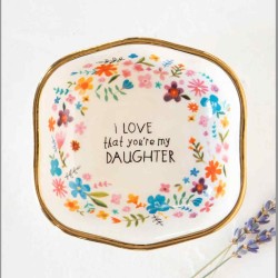 Keramikschälchen Trinket Bowl I Love Daughter