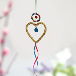 Dekoration Funkel gold heart Ornament