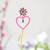 Decoration Funkel pink heart Ornament