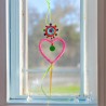 Decoration Funkel pink heart Ornament
