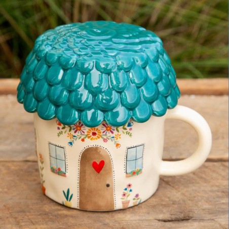 Lidded Mug Cup Of Cozy Cottage