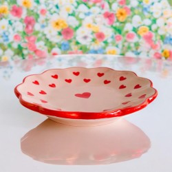 Assiette céramique Heart with hearts