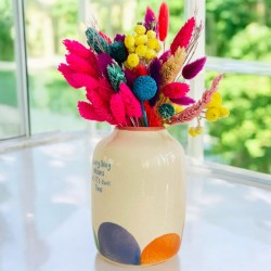Vase ceramic L oval blubb