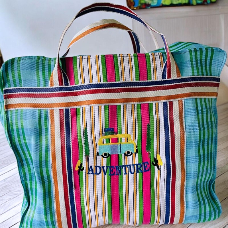 Shopper plastique recyclé Adventure