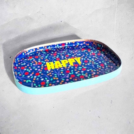 Mini Vide-Poche Happy Millefleur blue