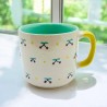Mug ceramic L Cherry viola