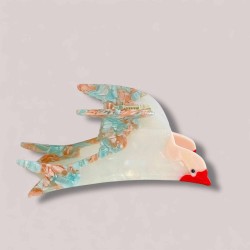 Pince/clip à cheveux bluebird rose