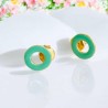 Earrings ART N bead ring enamel