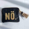 Mini zip Wallet Leather NÖ black