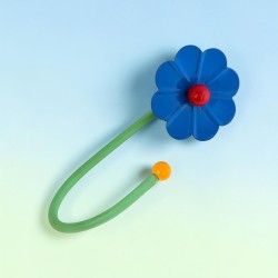 Wall hook Flower blue