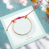 Bracelet fine bead rose