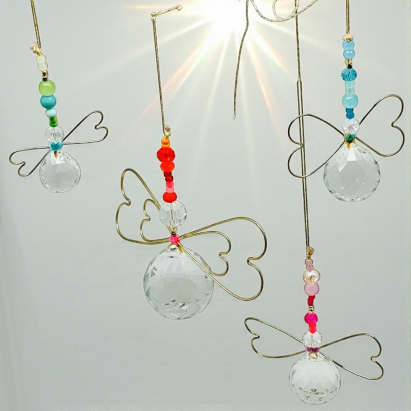 Decoration Suncatcher Angel Set 4