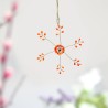 Decoration Funkel Ultrafine Starflower neonorange