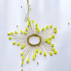 Decoration Funkel Ultrafine Starflower neonyellow