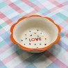Petite Assiette creuse céramique Scallop Loveheart
