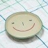 Plate ceramic Smiling Face