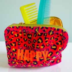 Cosmetic Bag Velvet Leo Happy