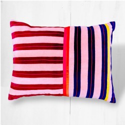 Cushion Cover Velvet Pinstripe mix 3040