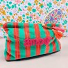 Cosmetic Bag Velvet Pinstripe Amour L