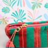 Cosmetic Bag Velvet Pinstripe Amour L