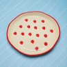 Plate Ceramic strawberry