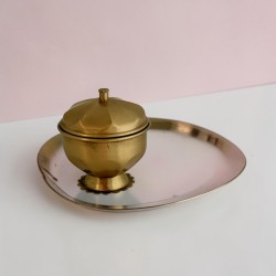 Mini Vide-Poche Laiton avec couvercle Cake