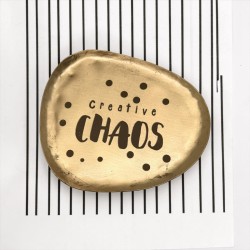 Mini Vide-Poche organic Laiton Chaos