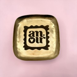 Mini Vide-Poche Laiton Amour