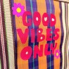 Shopper plastique recyclé XXL good vibes
